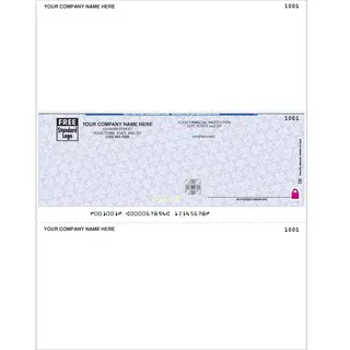 Sage Software Compatible Business Checks on Security Paper, Middle Check