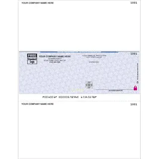 Sage Software Compatible Business Checks on Security Paper, Middle Check