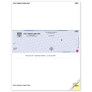 Sage 50 Laser OCR Business Checks With Logo on Secure Paper