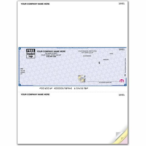 High Security Business Laser Middle Check for Sage
