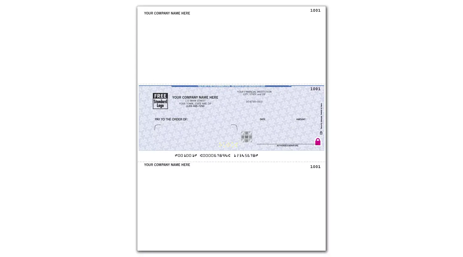 Businessworks Software Compatible Business Checks Printed on Secure Paper 