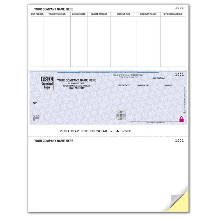 Laser Accounts Payable Checks on Secure Paper for Microsoft Dynamics and Solomon