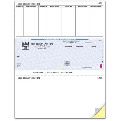Laser Accounts Payable Checks on Secure Paper for Microsoft Dynamics and Solomon