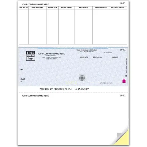 Laser Accounts Payable Checks on Secure Paper for Microsoft Dynamics and Solomon