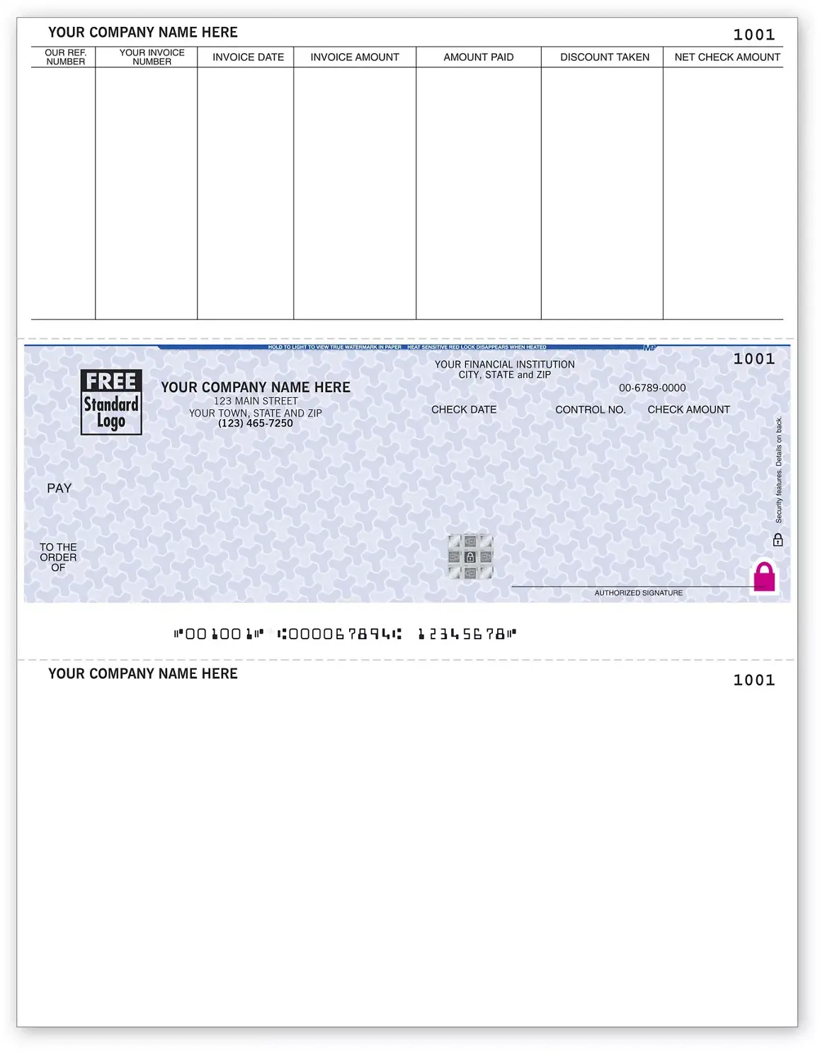 Solomon Accounts Payable Business Checks with Logo and 7 Columns