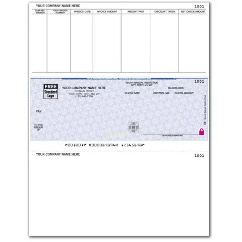 Solomon Accounts Payable Business Checks with Logo and 7 Columns