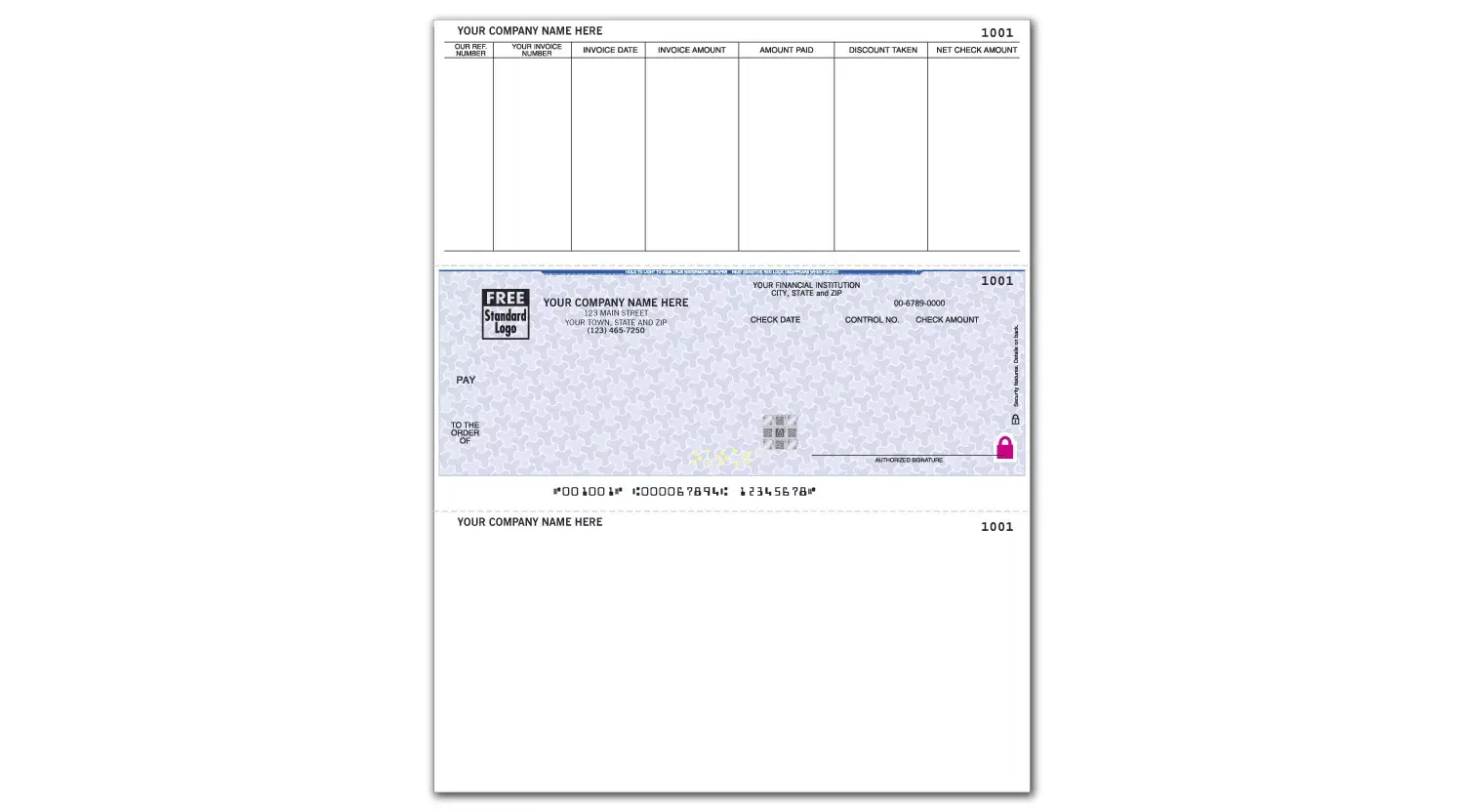 Solomon Accounts Payable Business Checks with Logo and 7 Columns