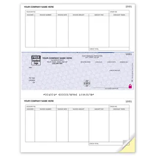 Microsoft© Accounts Payable Checks Printed on Secure Paper - 6 Columns