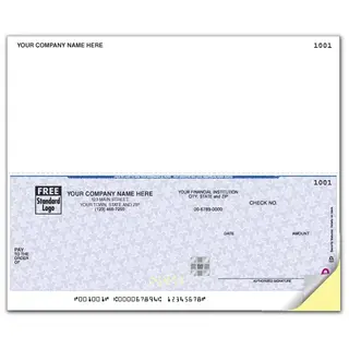 Laser Multipurpose Bottom Check - Secure Paper - 1 Stub