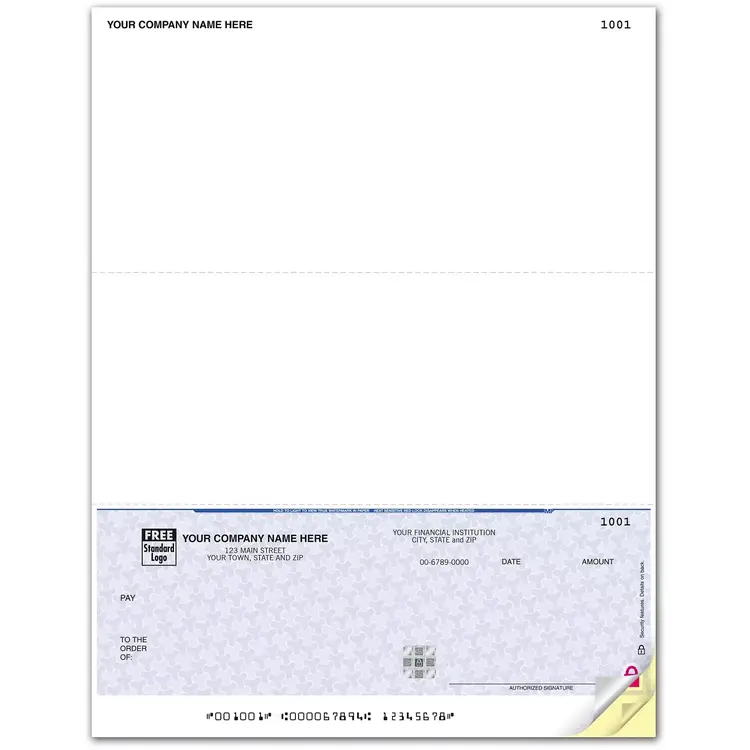 Master Builder software compatible business checks printed on secure paper