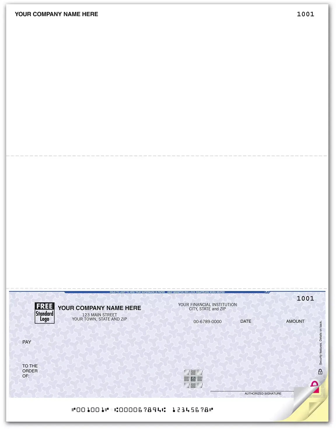 Master Builder software compatible business checks printed on secure paper