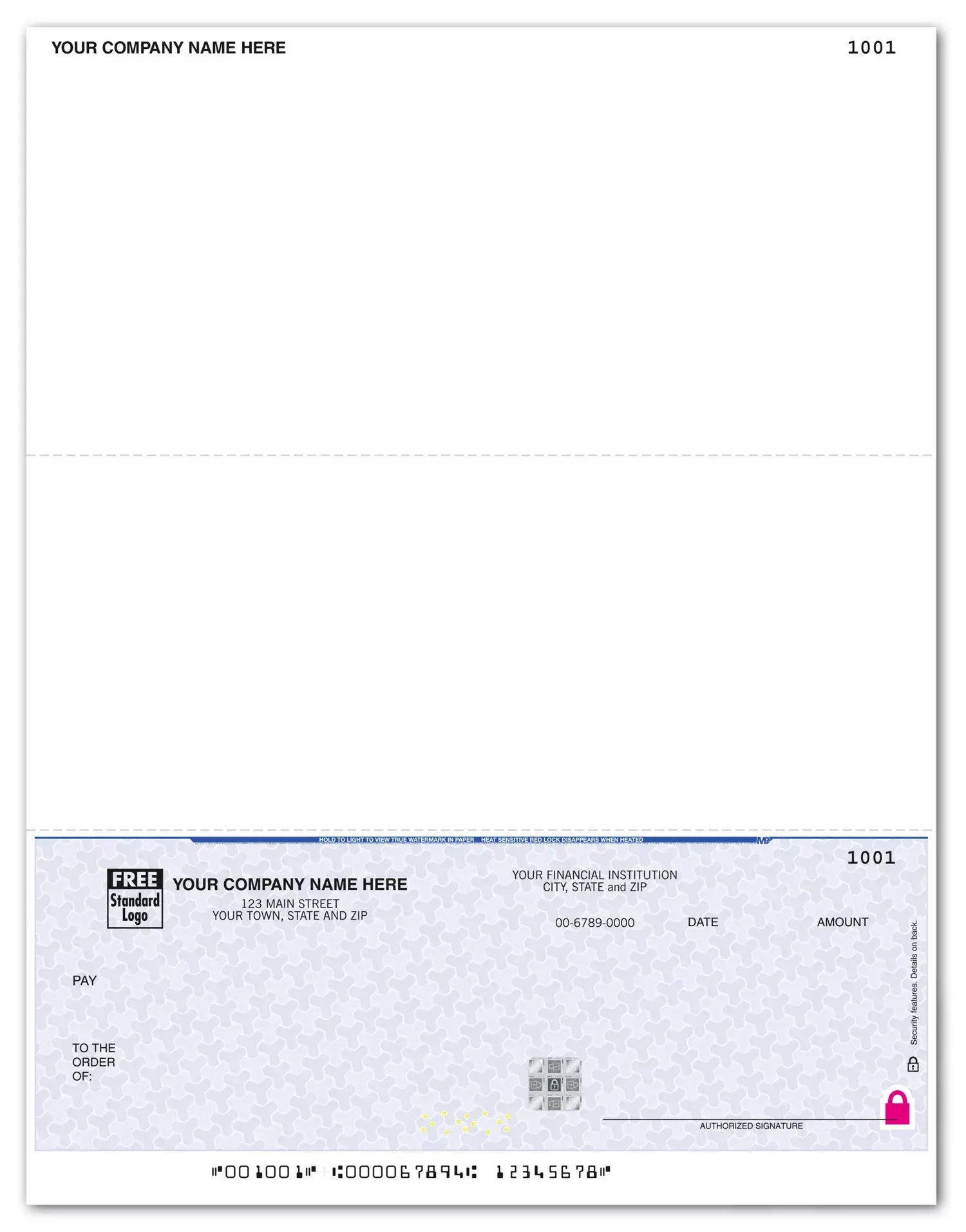 Master Builder software compatible business checks printed on secure paper