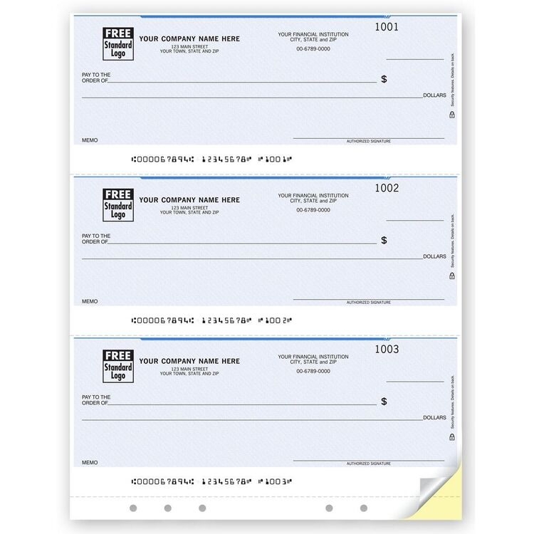 3-Up Laser Multipurpose Check Printing