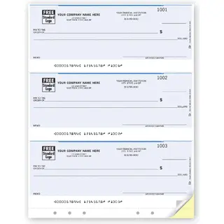 3-Up Laser Multipurpose Check Printing