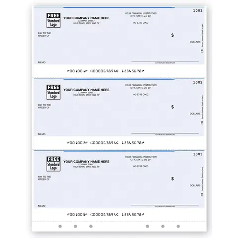 Laser 3-Up Multi-Purpose Business Checks