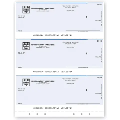 Laser 3-Up Multi-Purpose Business Checks