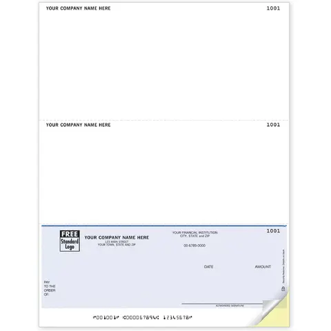 Laser Business Checks - Bottom Check