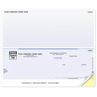 DLB101, Laser Business Checks - 2-Up, Bottom Check