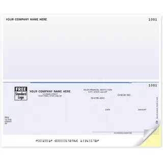 DLB101, Laser Business Checks - 2-Up, Bottom Check