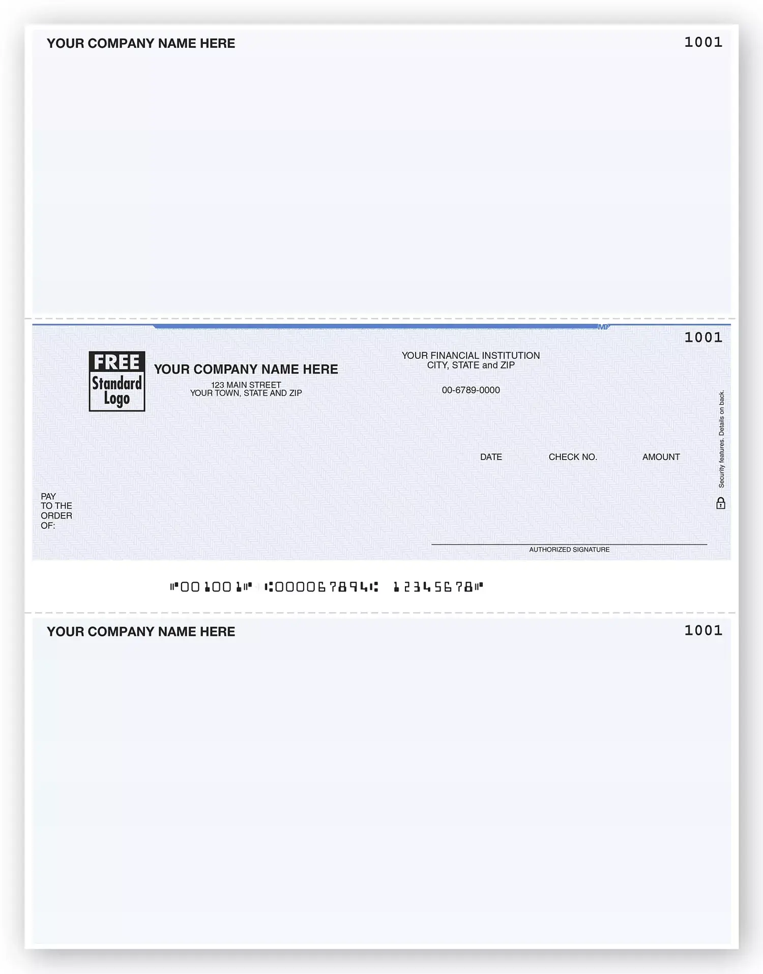 Laser Red Wing® Compatible Business Checks