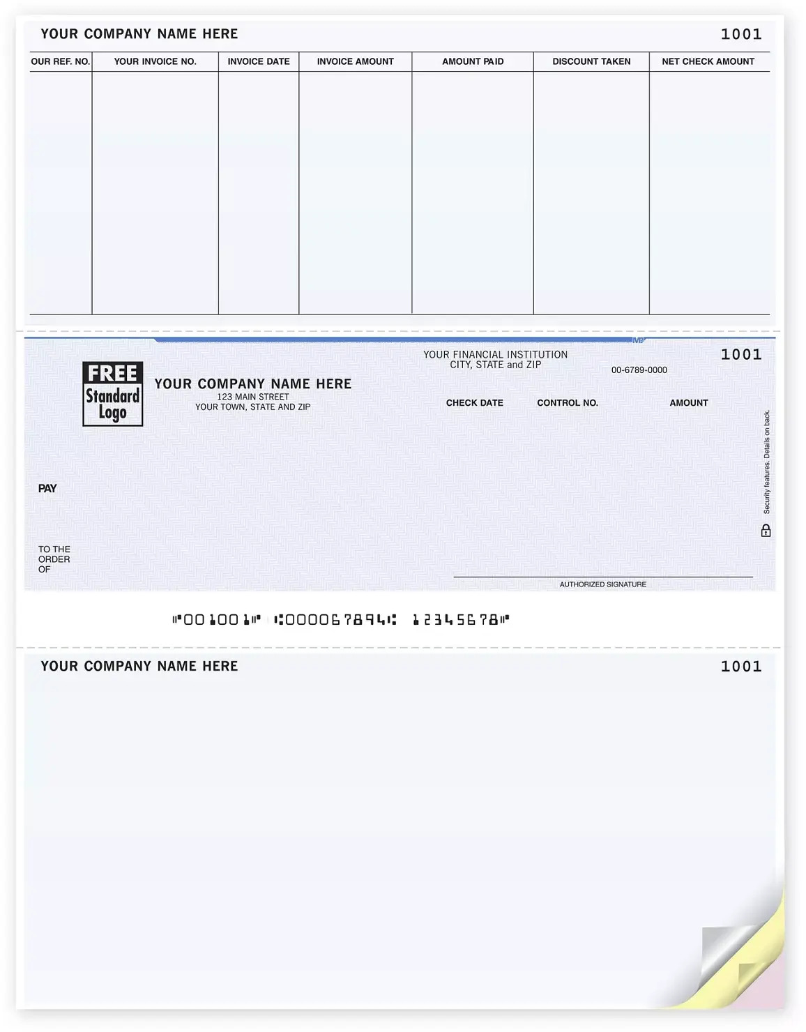 Microsoft Dynamics SL Business Laser Accounts Payable Checks