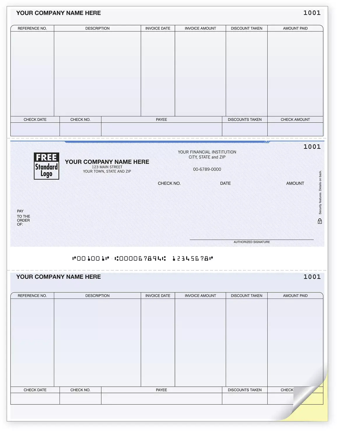 Laser Accounts Payable Business Checks Compatible with Sage Software