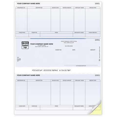 Laser Accounts Payable Business Checks Compatible with Sage Software