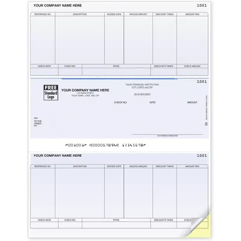 Laser Accounts Payable Business Checks Compatible with Sage Software