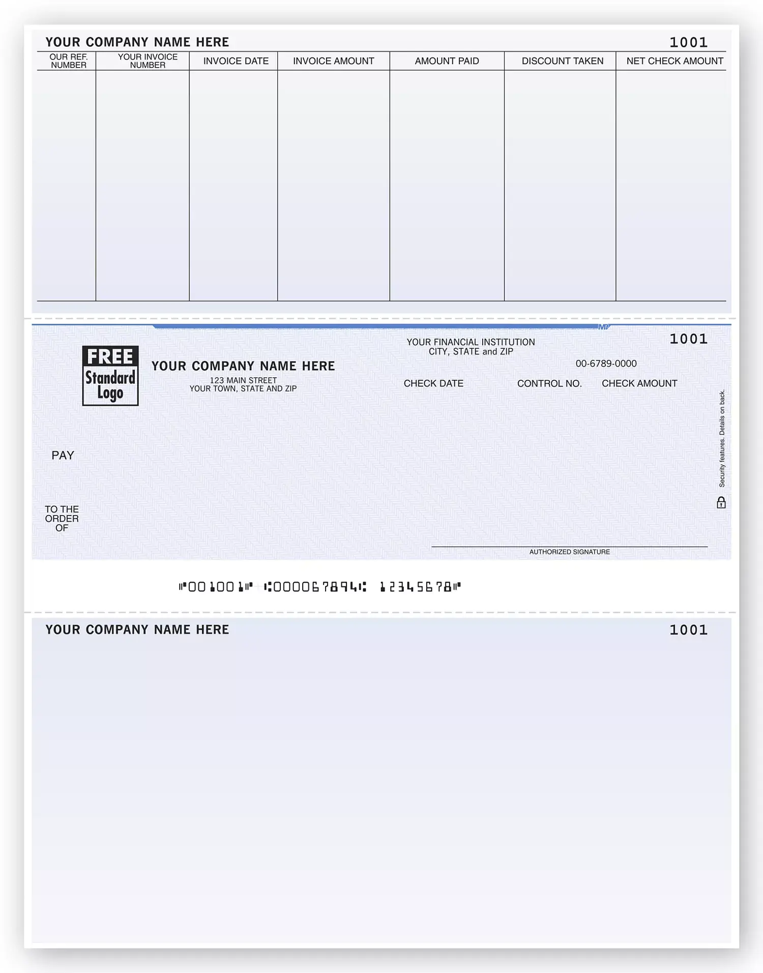 Microsoft Dynamics Software Compatible Accounts Payable Business Checks