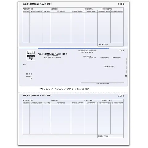 Microsoft© Accounts Payable Checks - 8 Columns