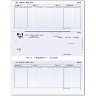 Microsoft© Accounts Payable Checks - 8 Columns