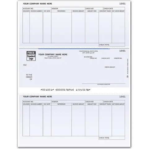 Microsoft© Accounts Payable Checks - 8 Columns