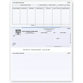 AccountMate Laser Accounts Payable Checks with Adjustment Column