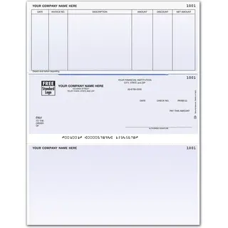 Libra Software Compatible Laser Checks Printed for Accounts Payable on Secure Paper