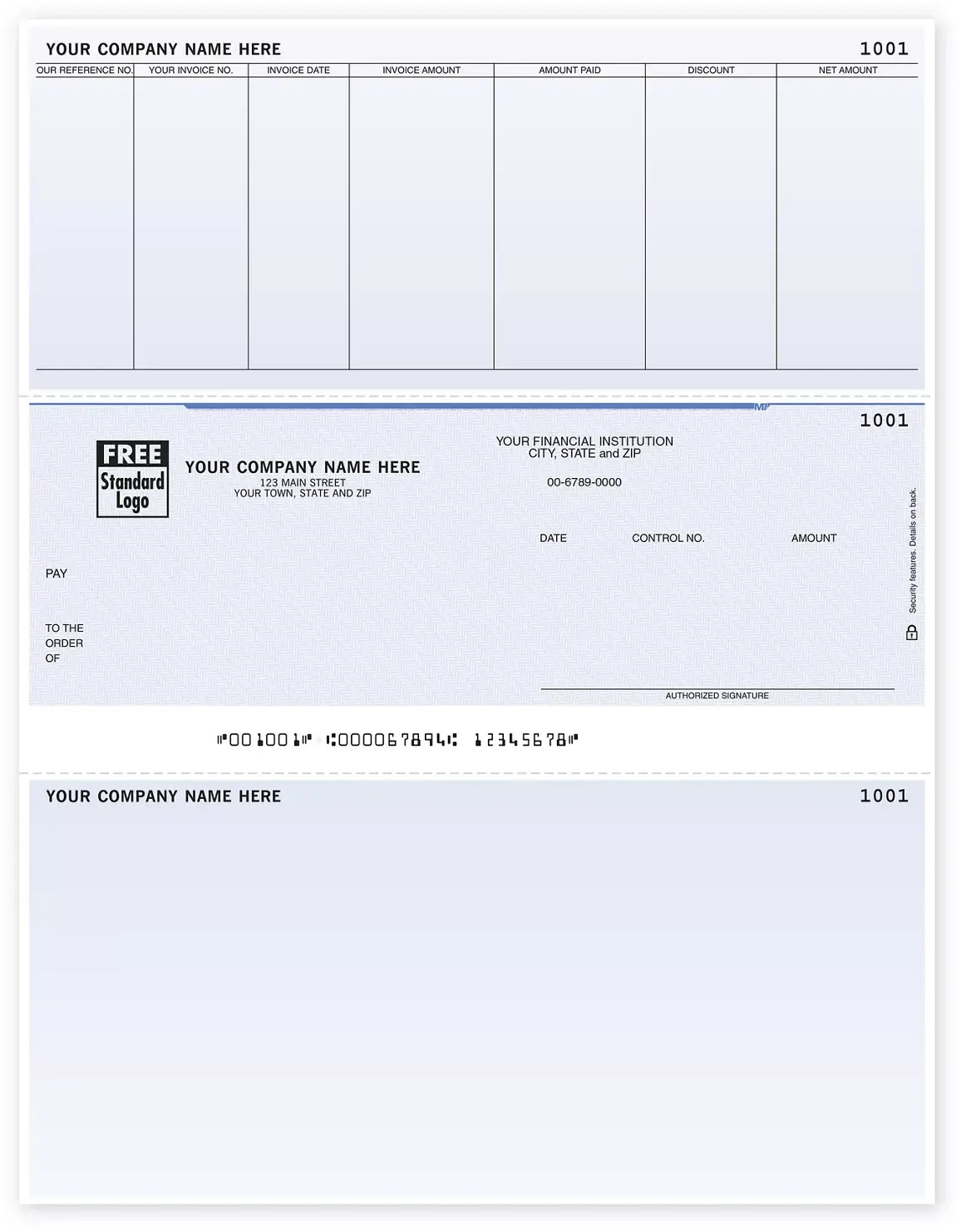 Microsoft Dynamics™ Accounts Payable Checks with Reference Number