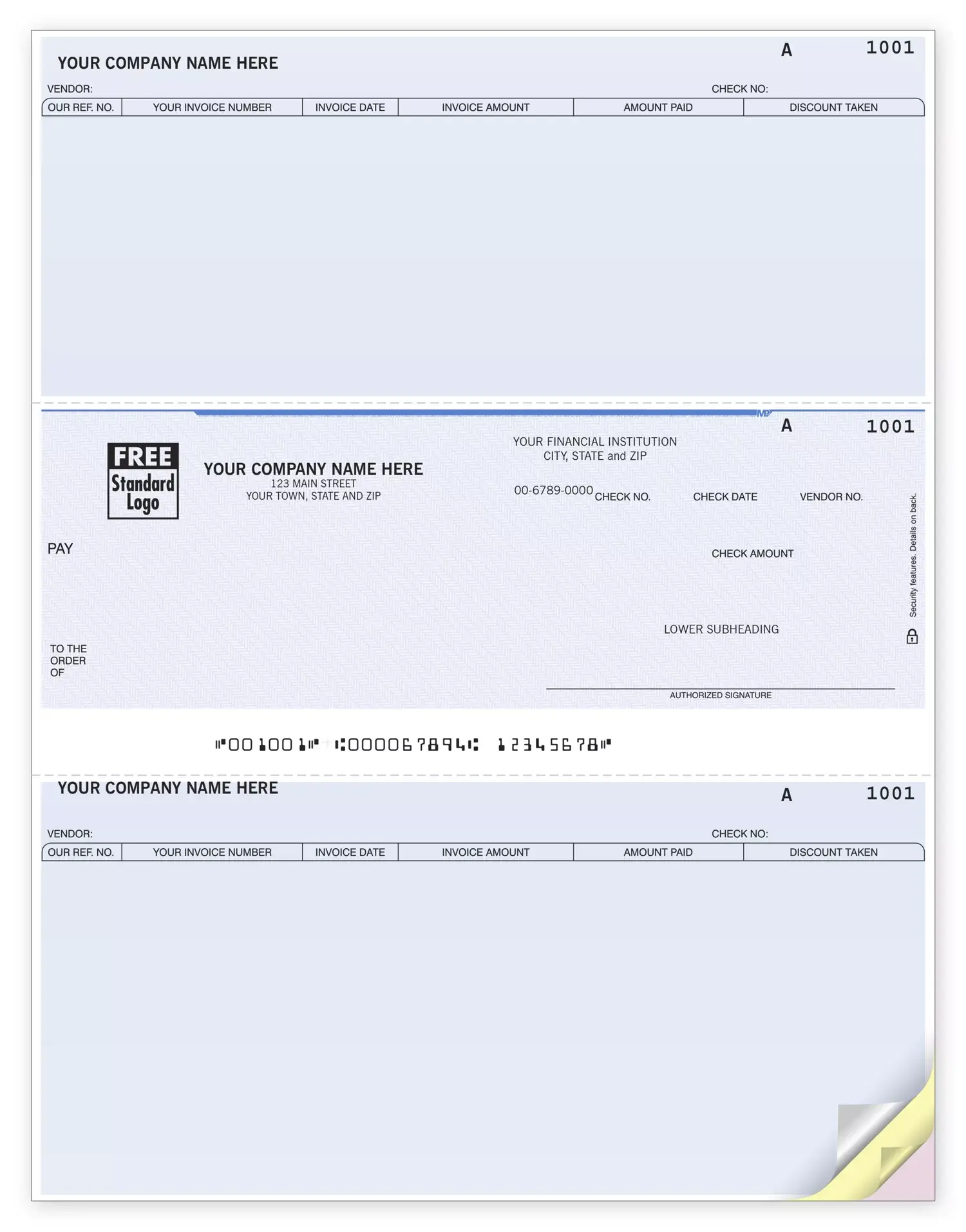 Computer Accounts Payable Checks - Compatible with Juris Software