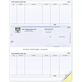 Sage 100 Computer Checks for Accounts Payable with Comment Section