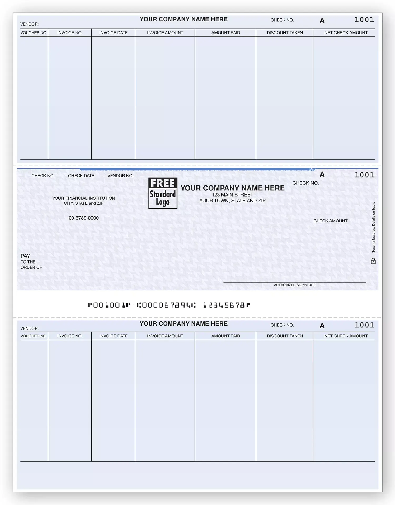 Macola Compatible Computer Checks, Accounts Payable, 7 Columns