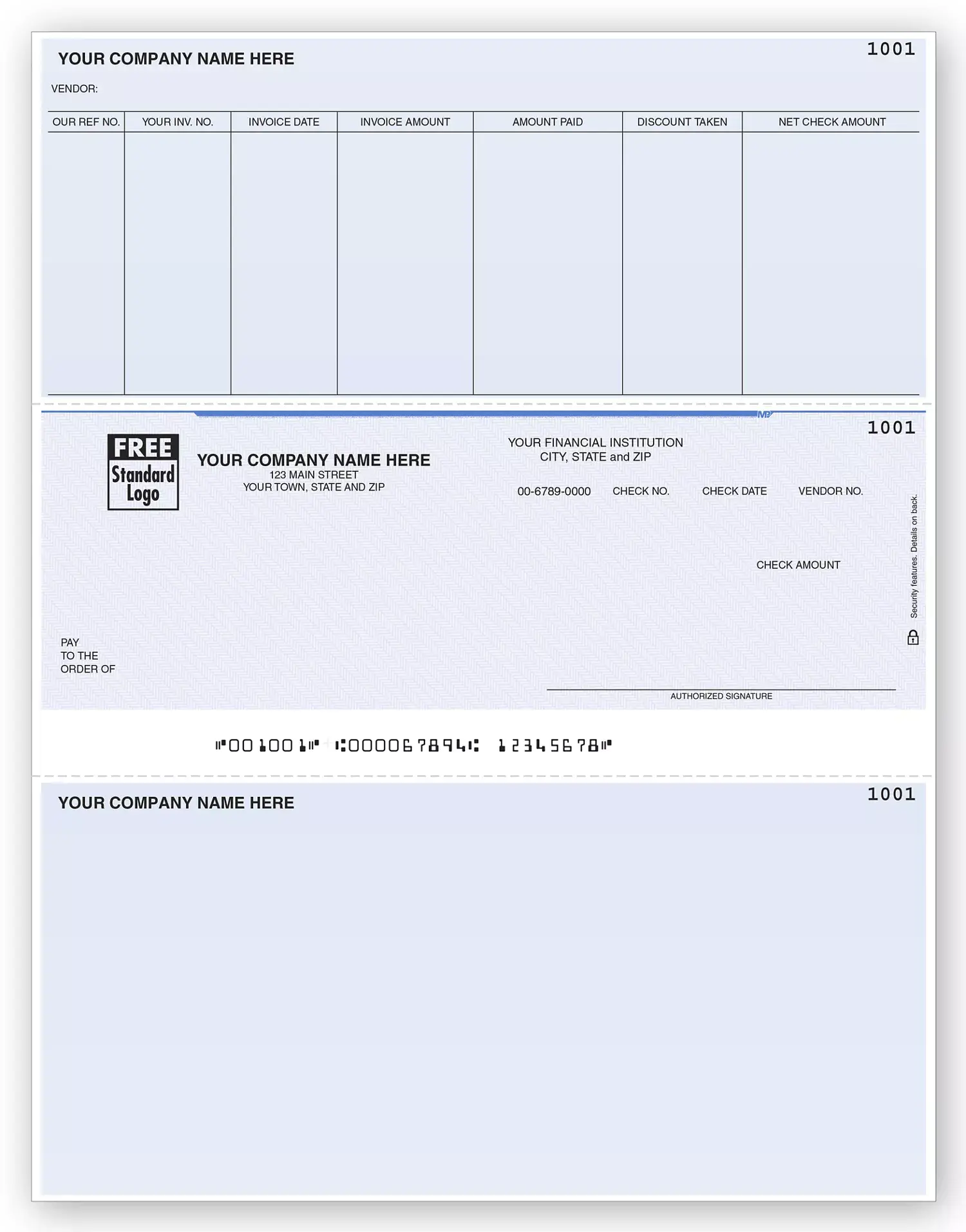 Custom Sage Computer Check Printing for Accounts Payable