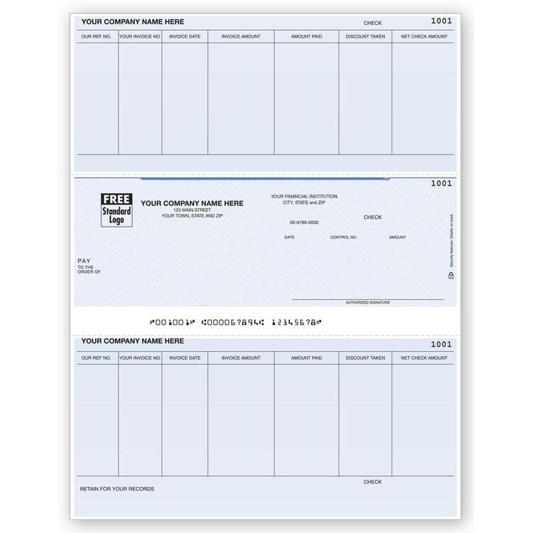 Computer Checks, Custom Printed with Logo