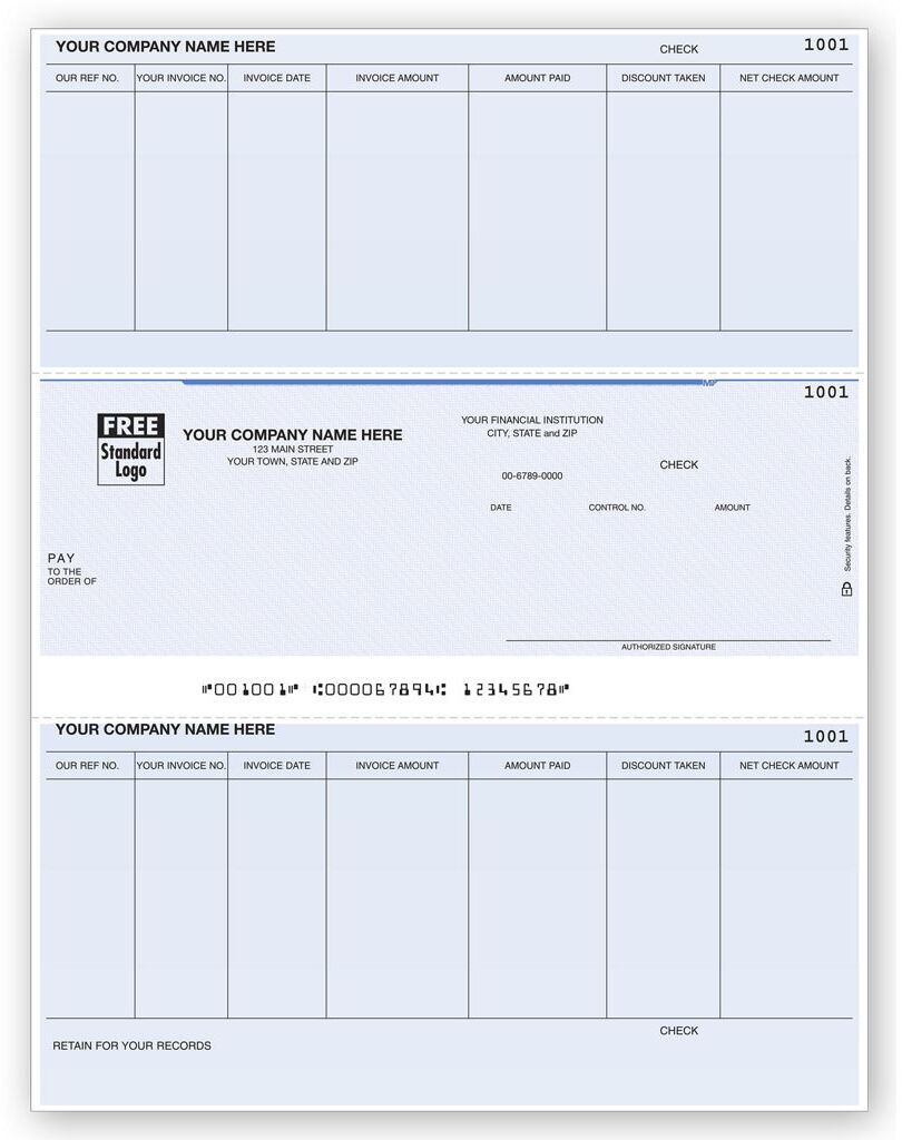 Computer Checks, Custom Printed with Logo