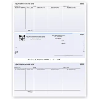 Sage 300 Accounts Payable Checks with Detailed Stubs