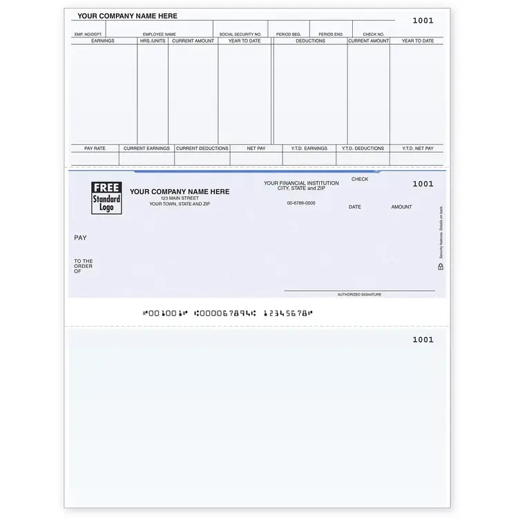 Microsoft® Dynamics Laser Payroll Checks