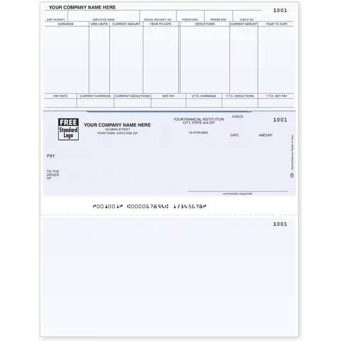 Microsoft® Dynamics Laser Payroll Checks