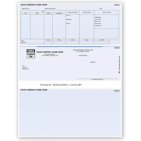 Microsoft® Payroll Checks with FICA and FUTA Tax Deductions