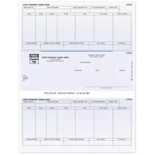 Peachtree Software Payroll Checks, Laser Format