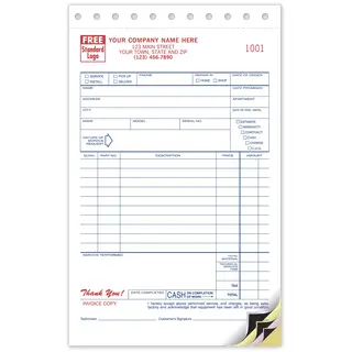 Carbon Copy Sales & Service Invoices