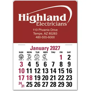 Self-Adhesive Calendar Printing