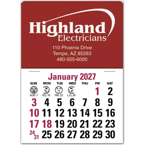 Self-Adhesive Calendar Printing
