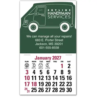 2027 Delivery Van Calendar